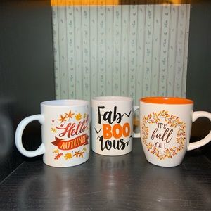 Fall Ceramic Coffee Cups NWOT